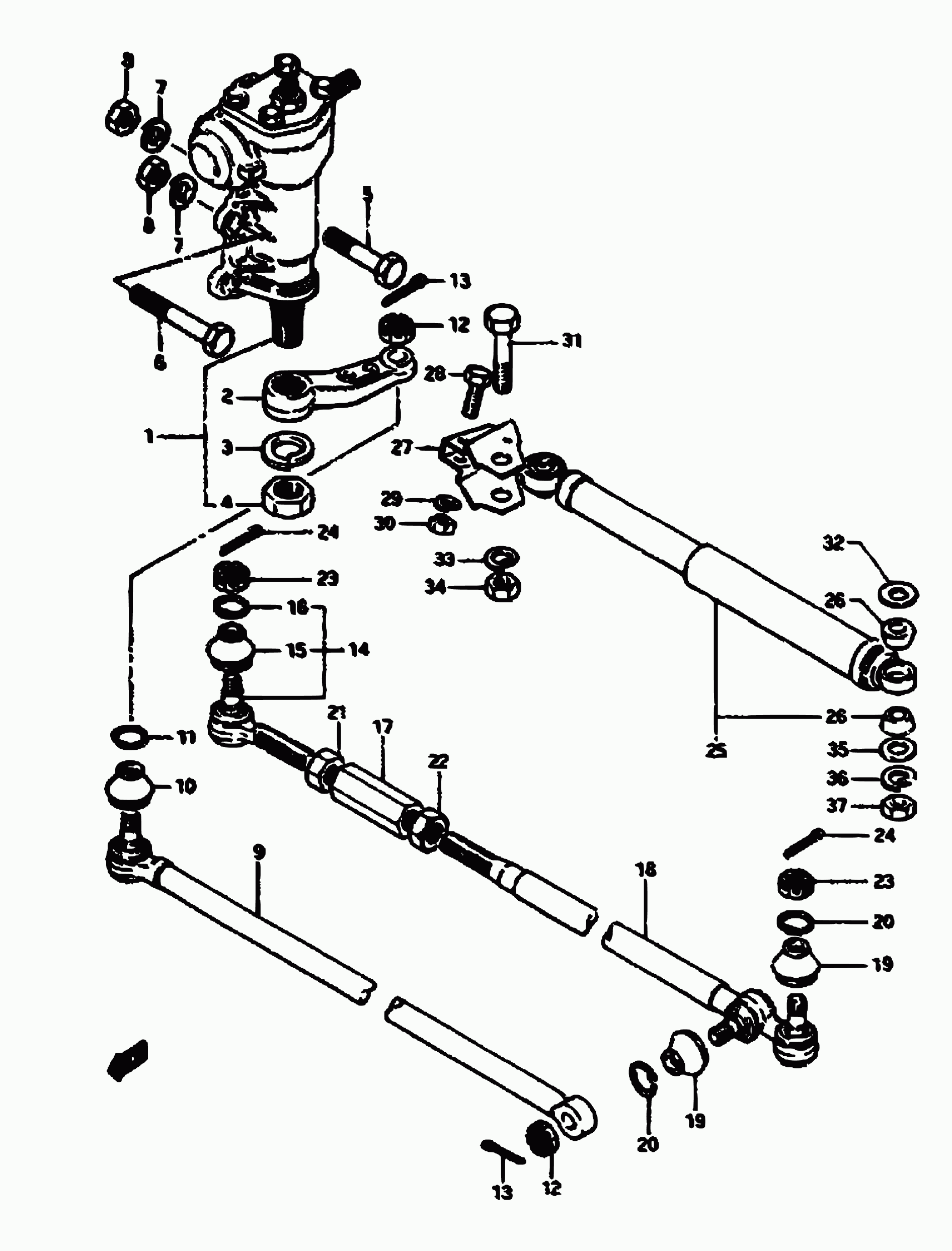 Subaru 48810-80000 - Stūres šķērsstiepņa uzgalis autodraugiem.lv