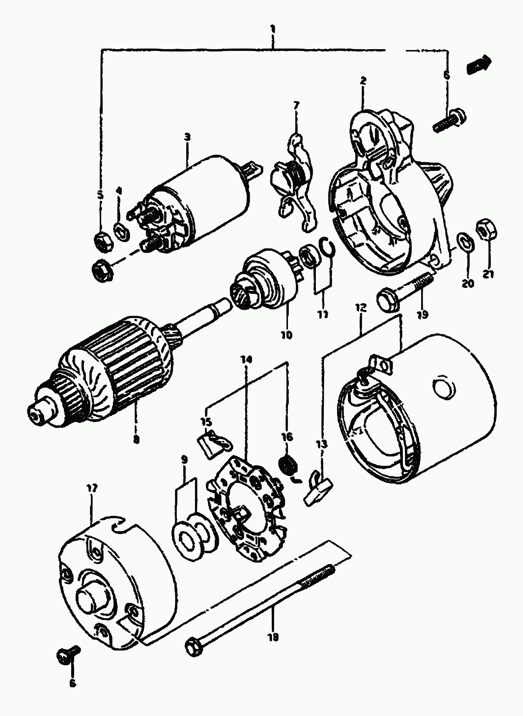 Suzuki 31220-70030 - Ievilcējrelejs, Starteris autodraugiem.lv