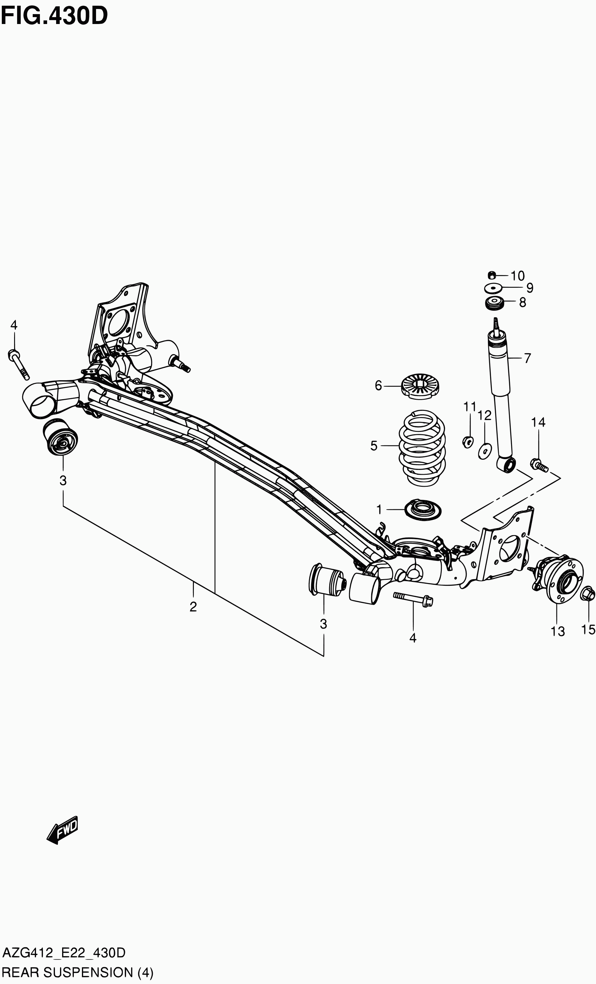 Suzuki 41812-63J00 - Distanccaurule, Amortizators autodraugiem.lv