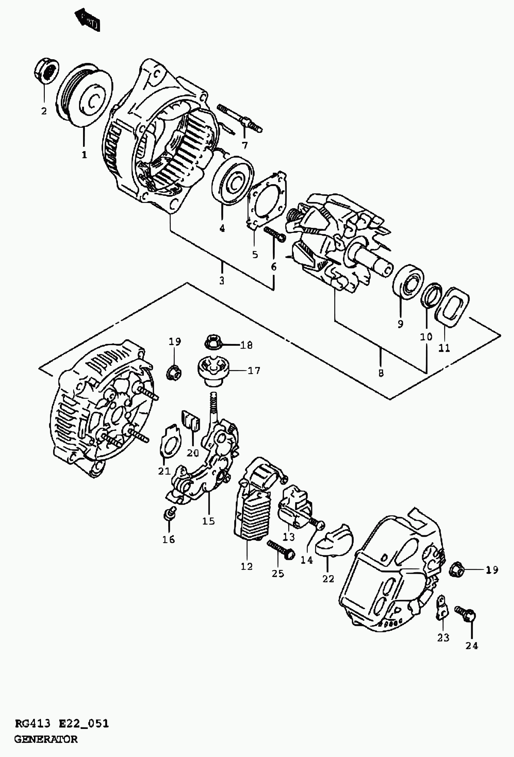 Suzuki 31400-80G00 - Ģenerators autodraugiem.lv