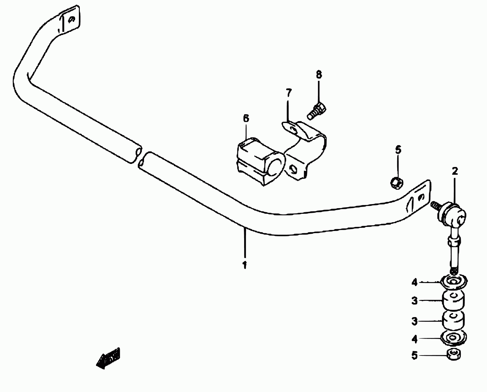 Bedford 42420-85C00 - Stiepnis / Atsaite, Stabilizators autodraugiem.lv