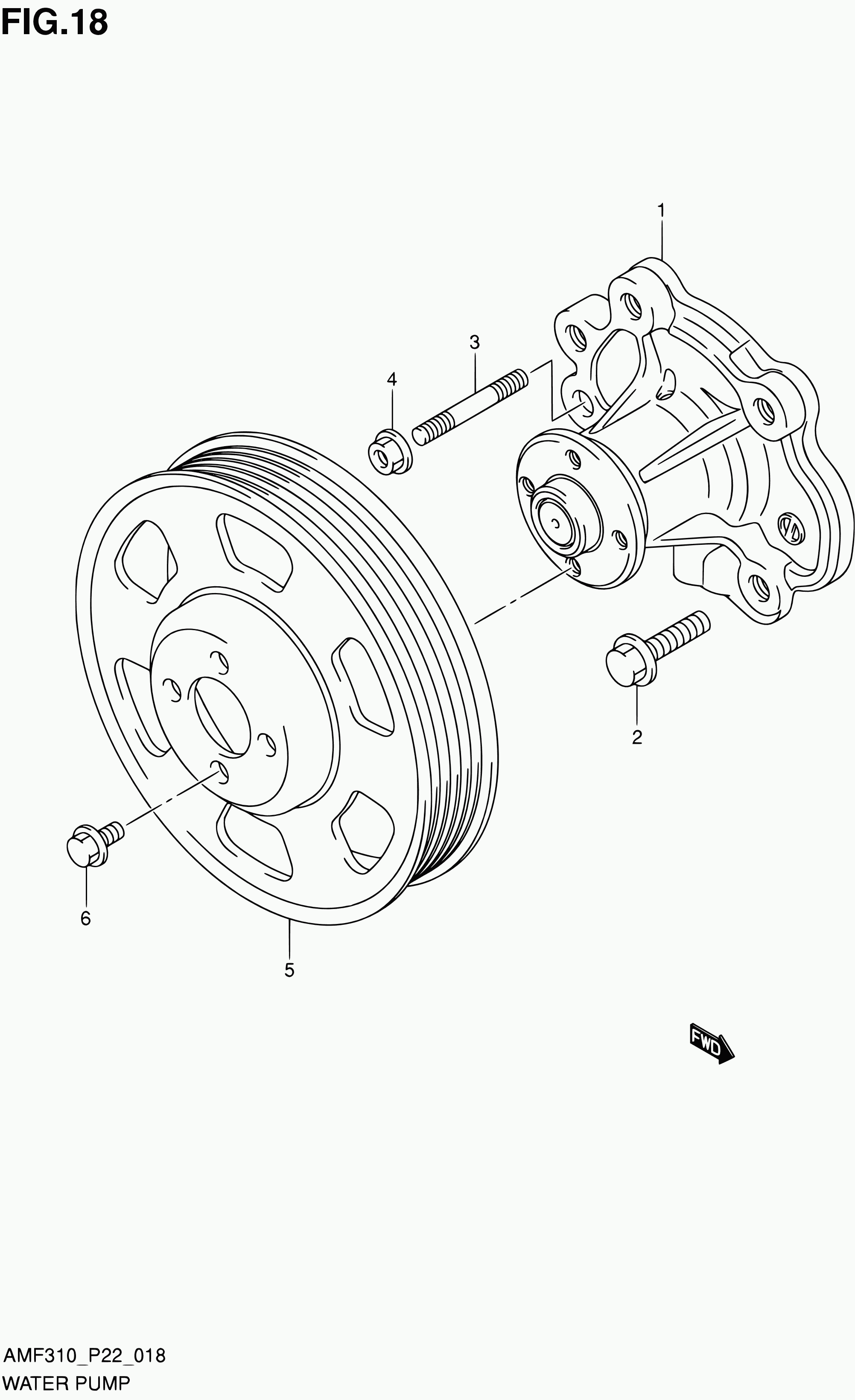 Suzuki 17400M67L20 - Ūdenssūknis autodraugiem.lv