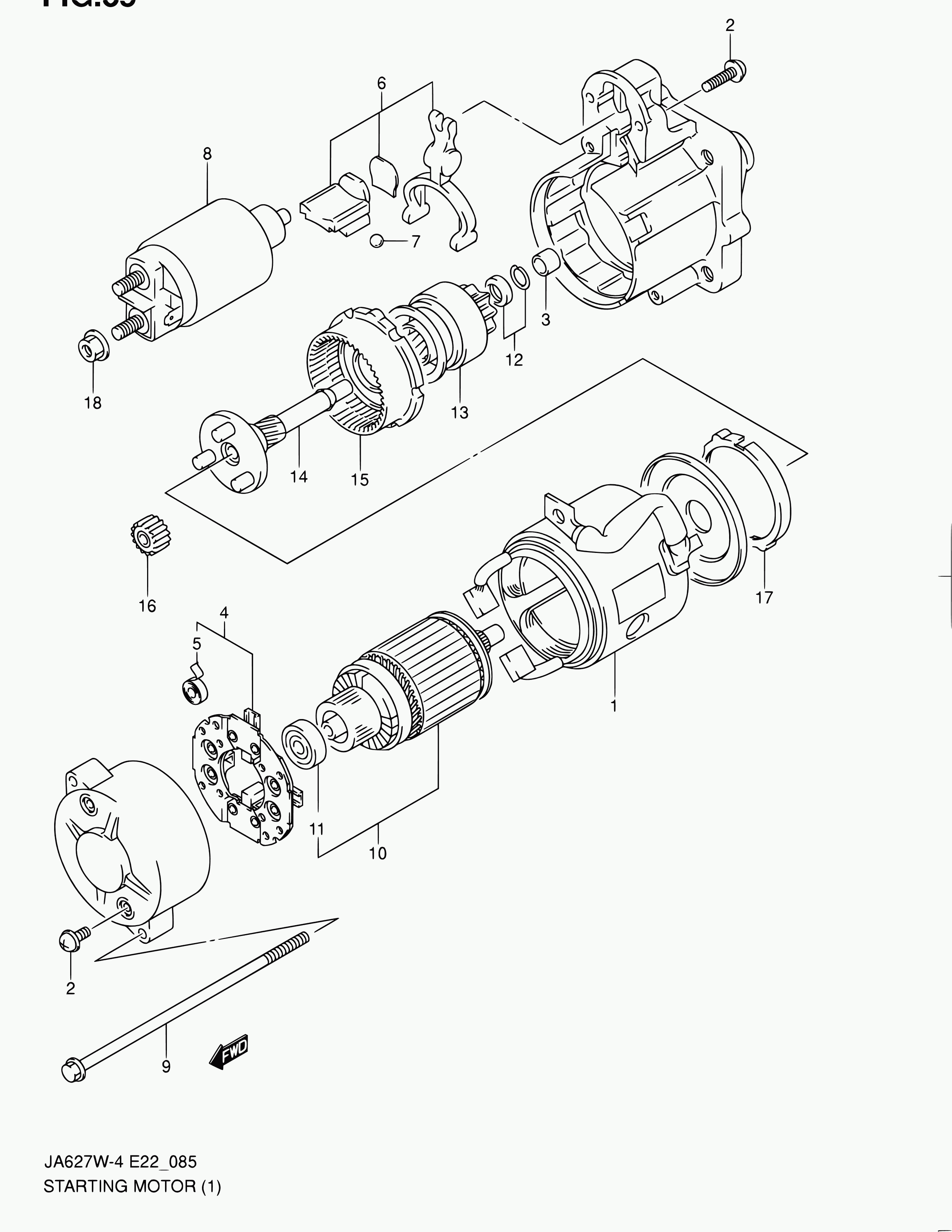 Suzuki 31110-68D00 - Ierosmes tinums, Starteris autodraugiem.lv