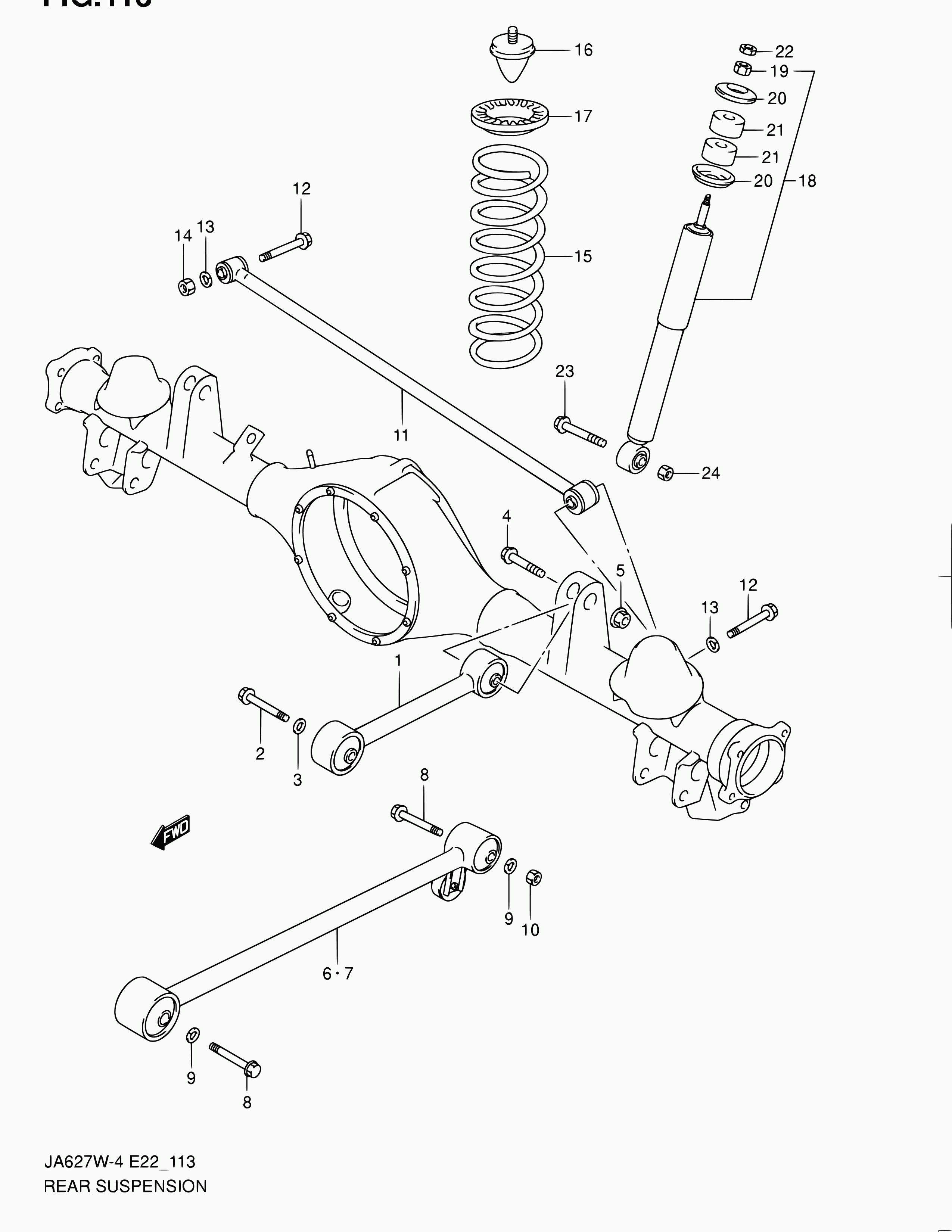 Suzuki 46202-52D62 - Piekare, Šķērssvira autodraugiem.lv