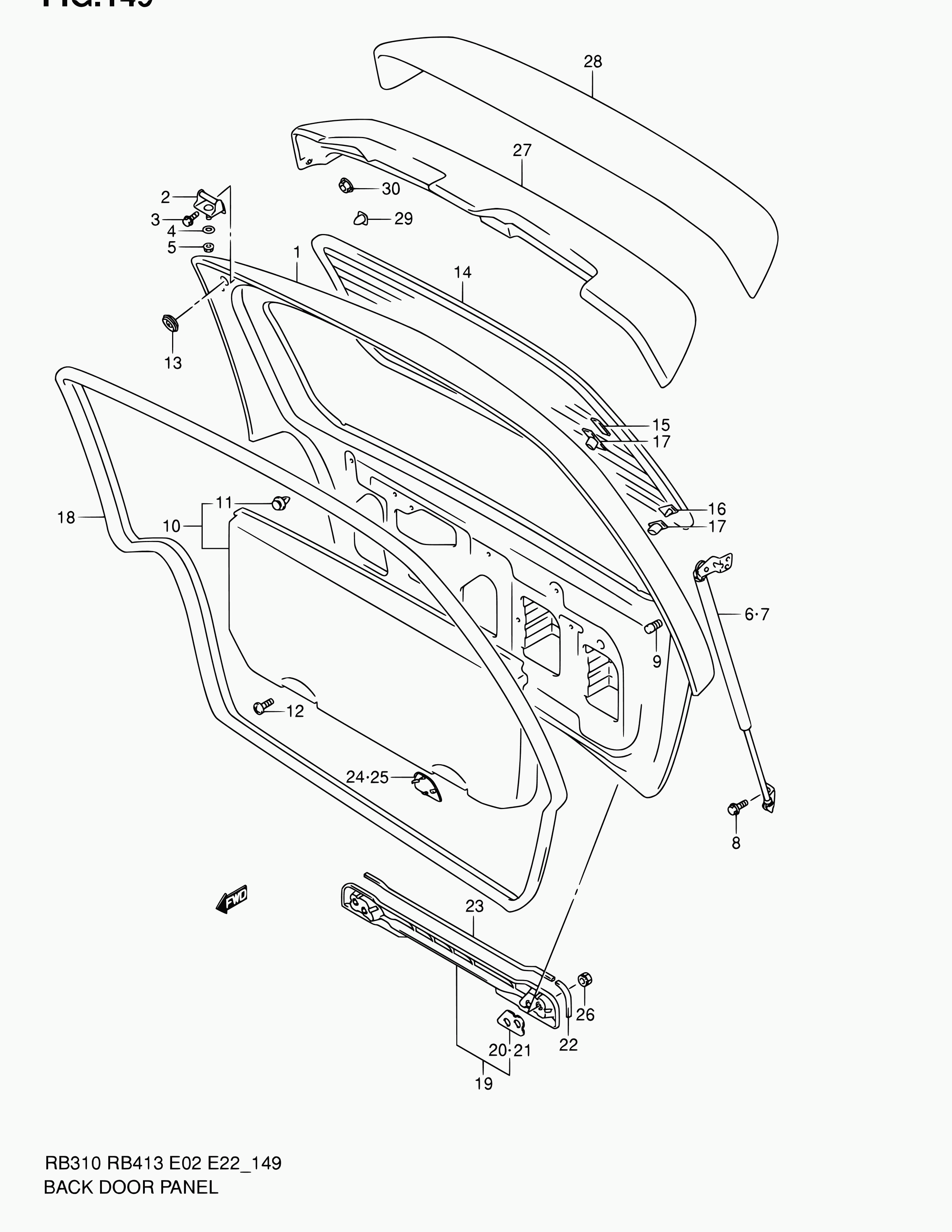 Opel 81850-83E10-X10 - Gāzes atspere, Bagāžas / Kravas nodalījuma vāks autodraugiem.lv