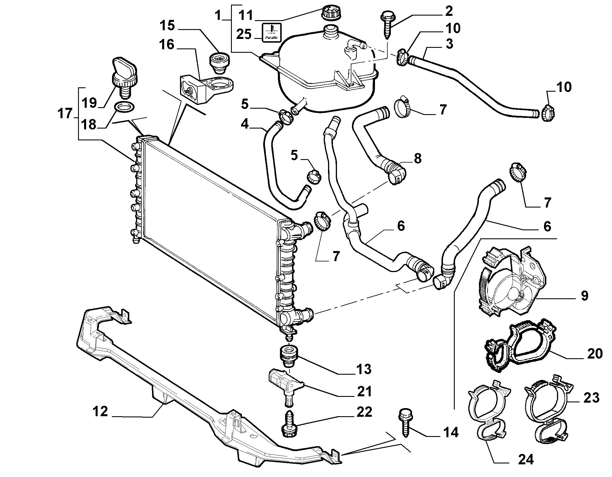 Alfa Romeo 51861635 - Radiators, Motora dzesēšanas sistēma autodraugiem.lv