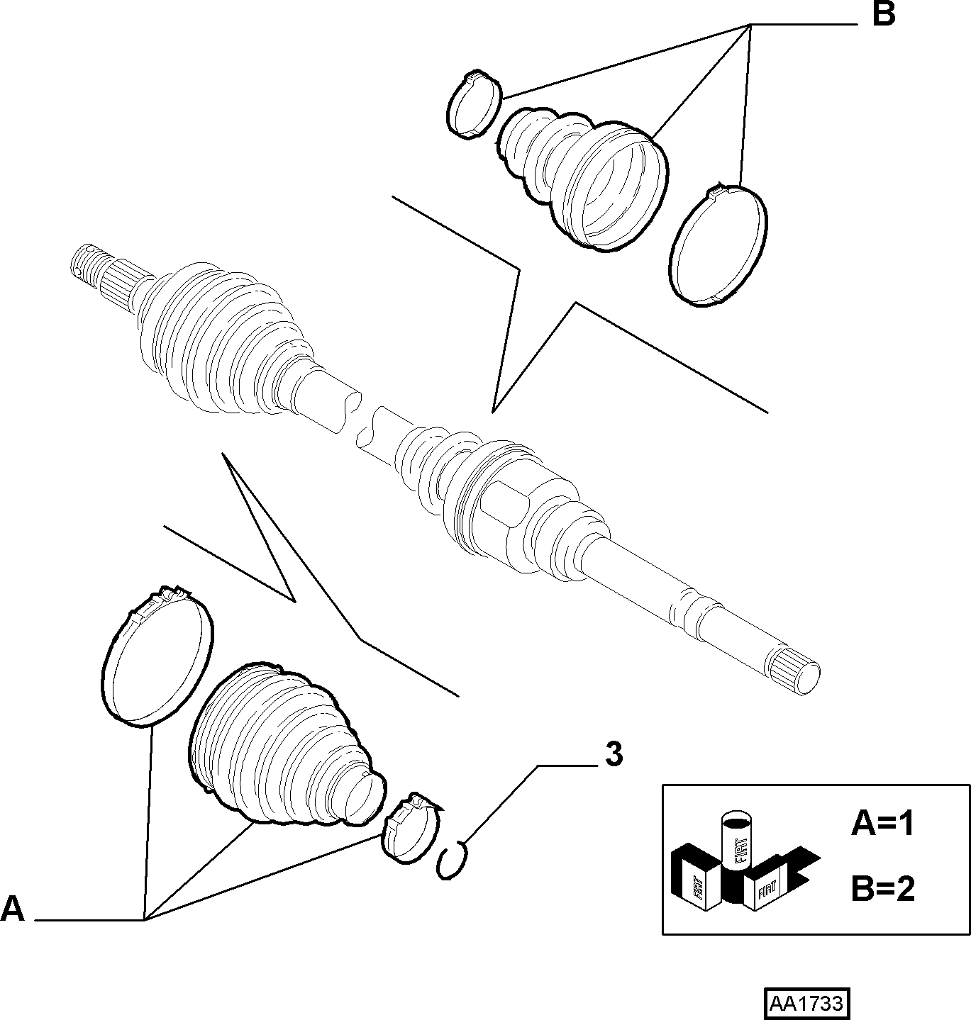 CITROËN 95 669 01280 - Putekļusargs, Piedziņas vārpsta autodraugiem.lv