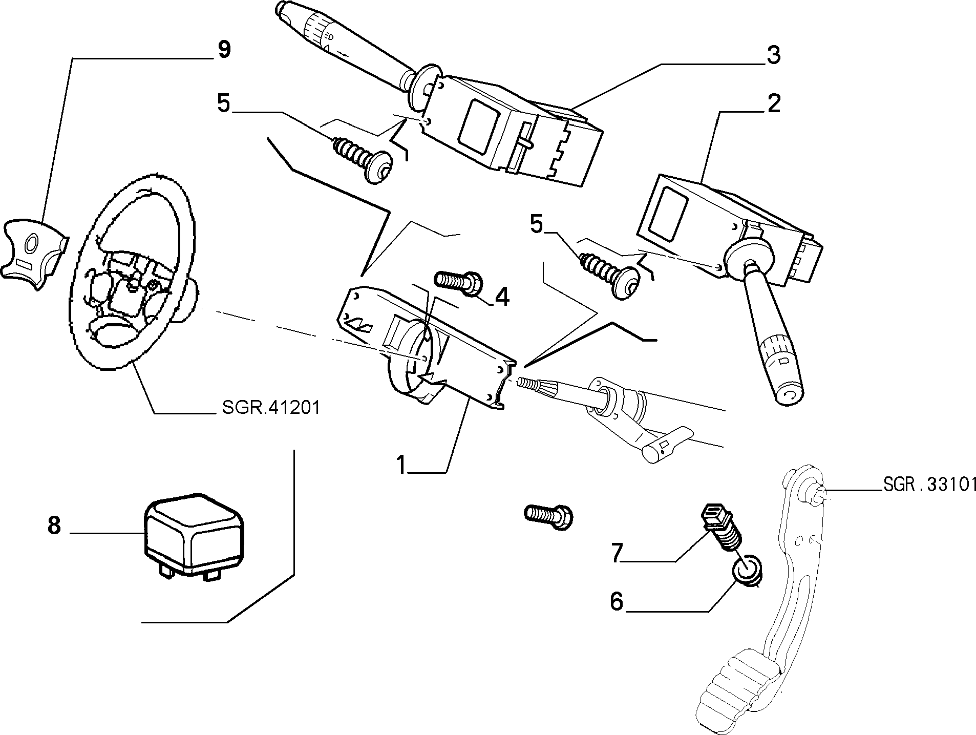 FIAT 9653868380 - Bremžu signāla slēdzis autodraugiem.lv