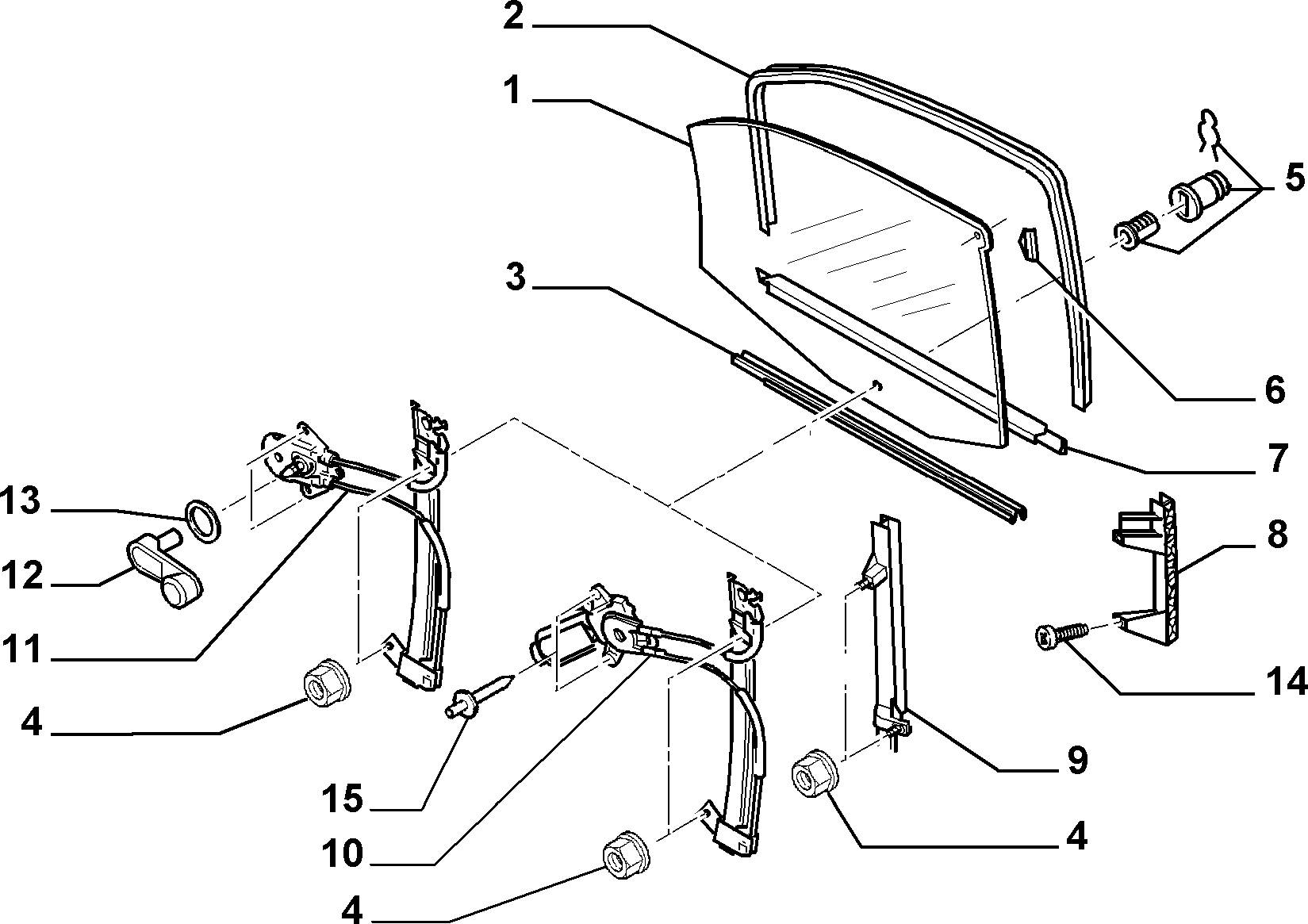 Alfa Romeo 1488560080 - WINDOW REGULATOR LH autodraugiem.lv