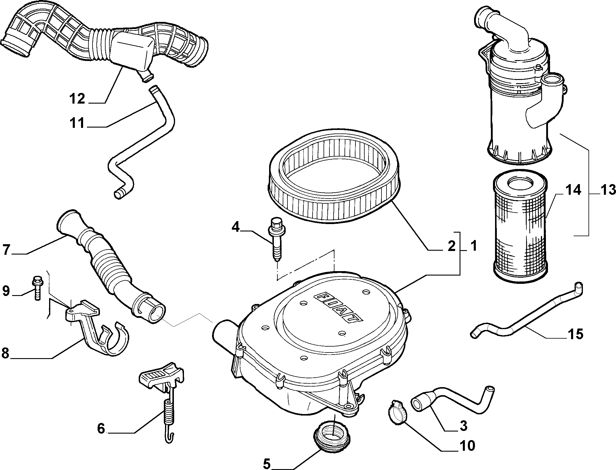 Autobianchi 71754083 - FILTERING ELEMENT autodraugiem.lv