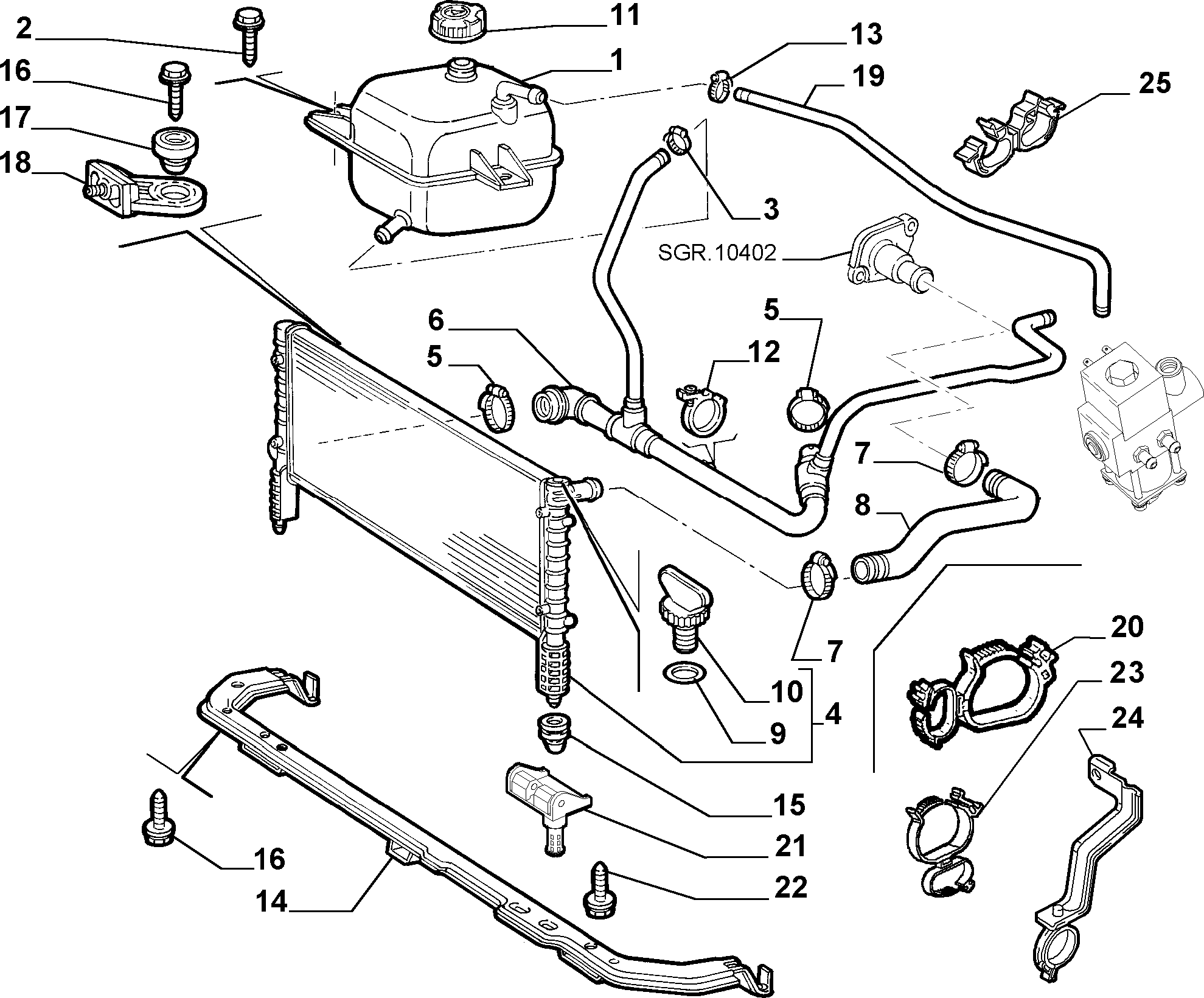 FSO 46803028 - Radiators, Motora dzesēšanas sistēma autodraugiem.lv