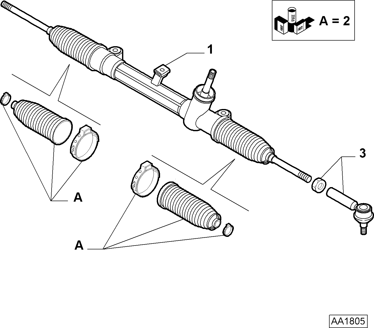 Alfa Romeo 77365223 - Stūres šķērsstiepņa uzgalis autodraugiem.lv