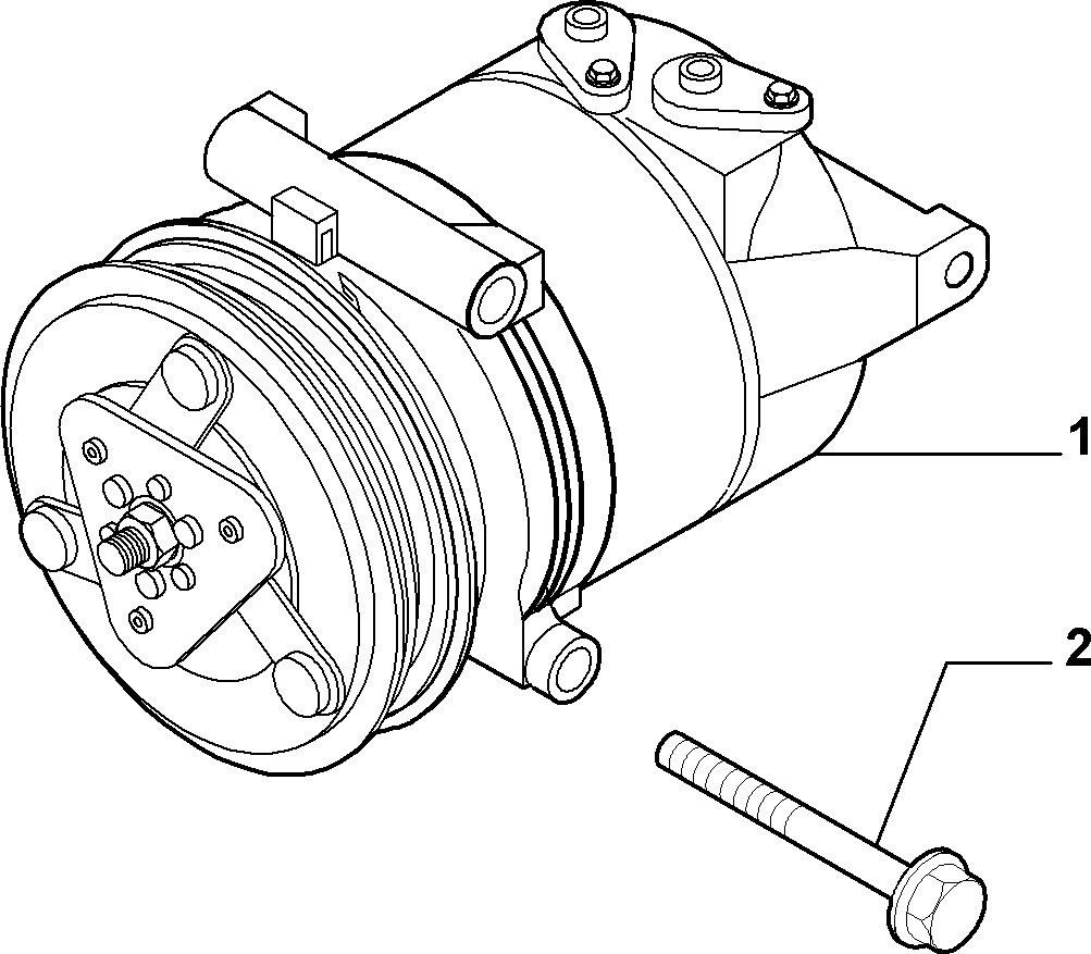 FIAT 9658128580 - Kompresors, Gaisa kond. sistēma autodraugiem.lv