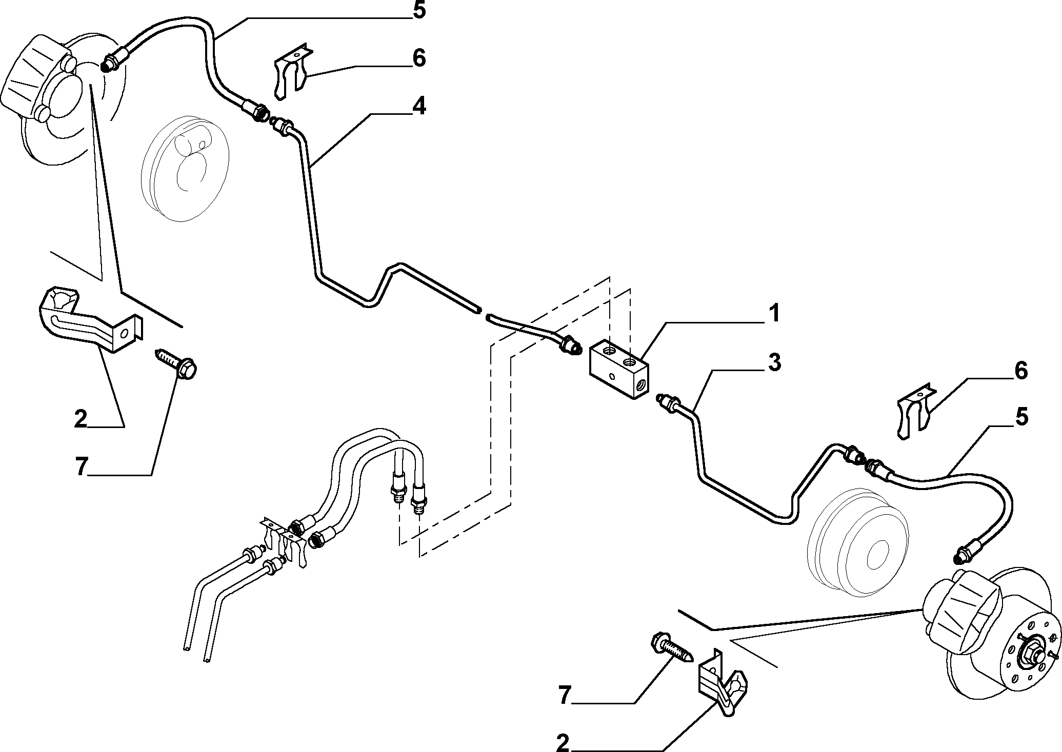 FIAT 46786435 - Bremžu šļūtene autodraugiem.lv