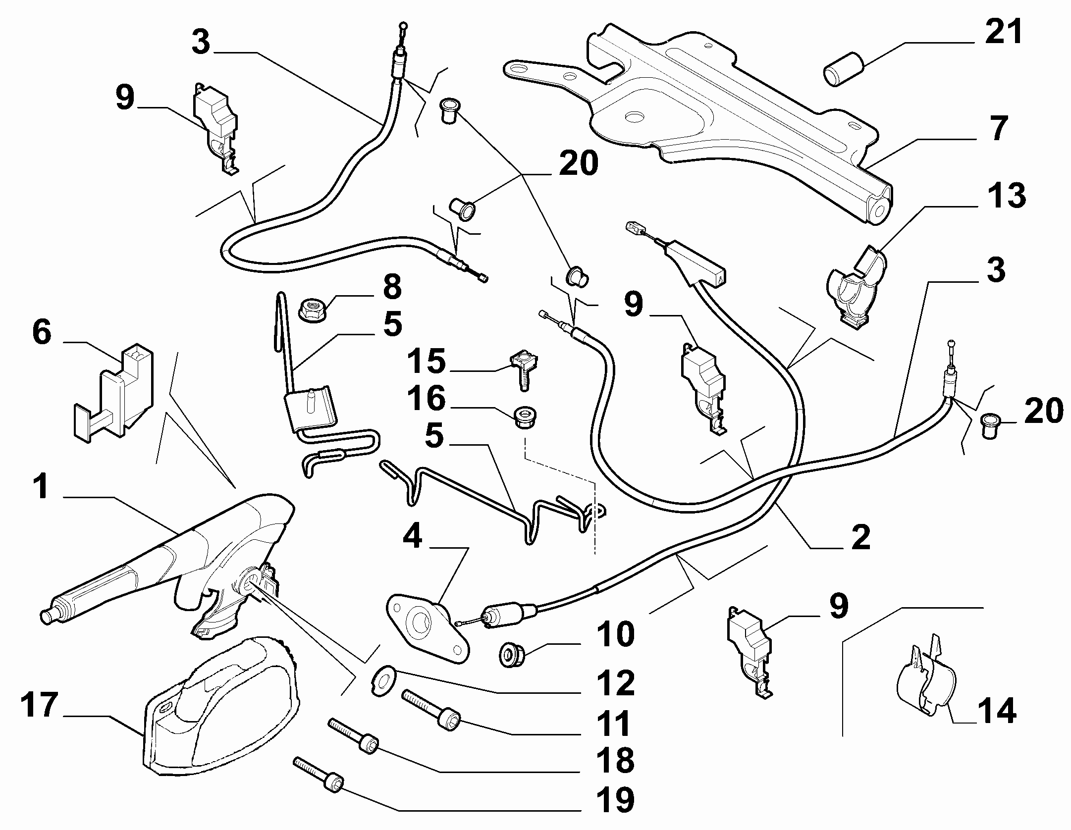 FIAT 1400930580 - Trose, Stāvbremžu sistēma autodraugiem.lv