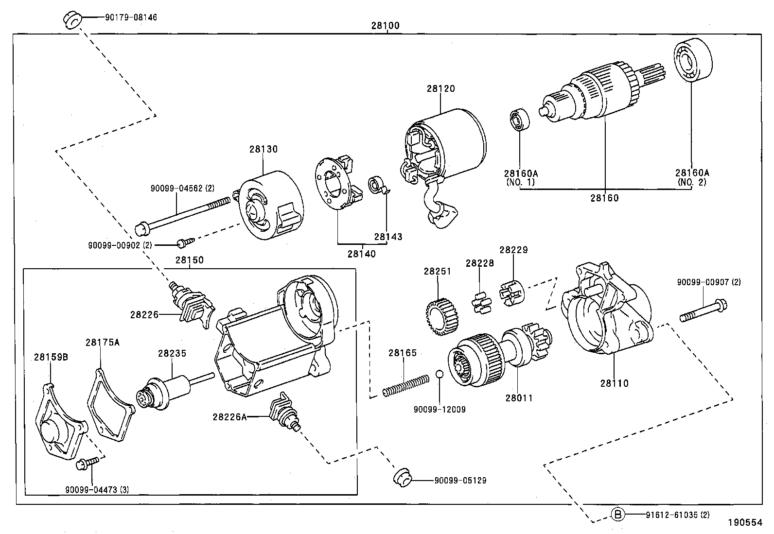 TOYOTA 28150-74140 - Ievilcējrelejs, Starteris autodraugiem.lv