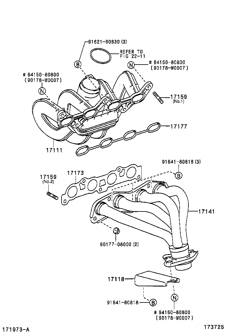 TOYOTA 9162160830 - Skrūve, Izplūdes sistēma autodraugiem.lv