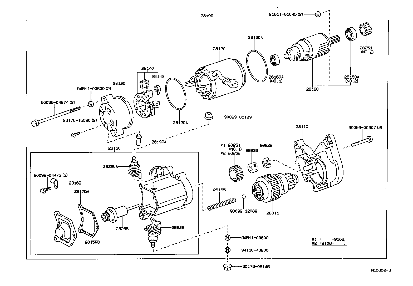 TOYOTA 28011 35030 - Zobrats, Starteris autodraugiem.lv