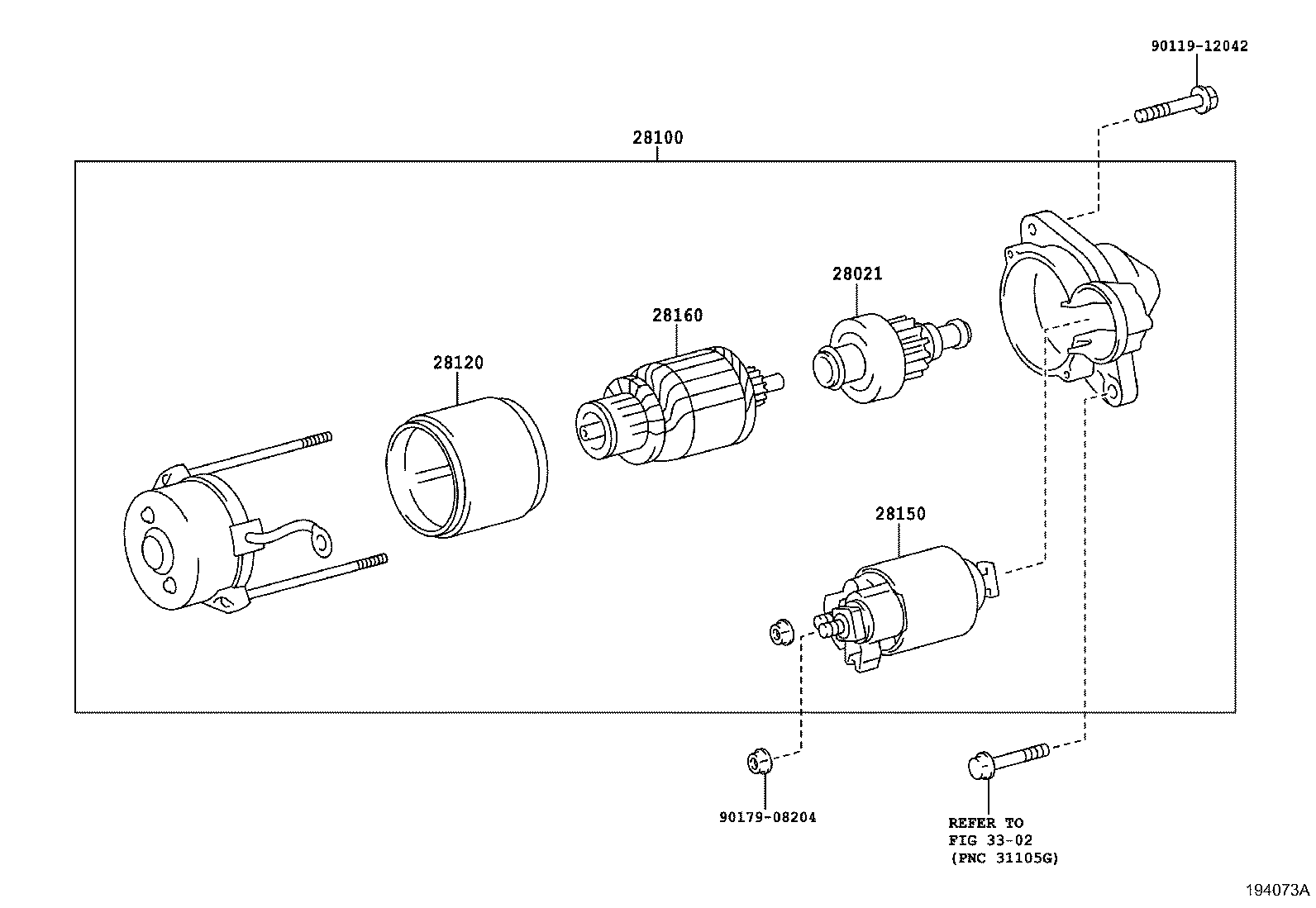 TOYOTA 2810026190 - Starteris autodraugiem.lv