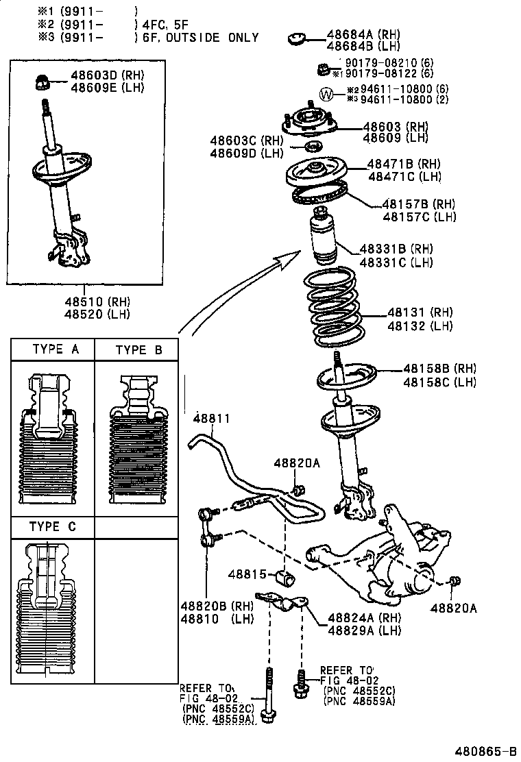 TOYOTA 48510-09410 - Amortizators autodraugiem.lv