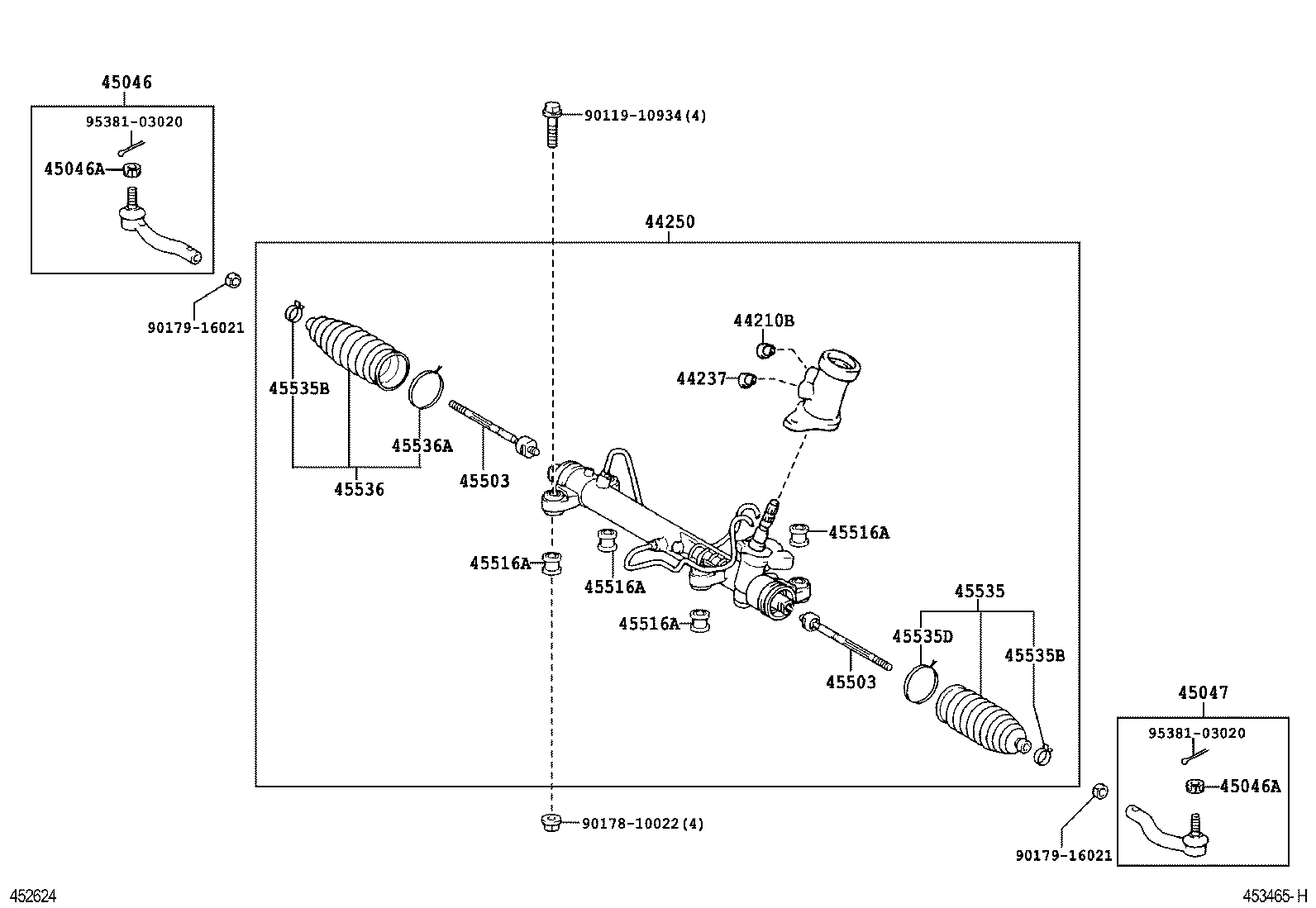 OM 44250-05080 - Stūres mehānisms autodraugiem.lv