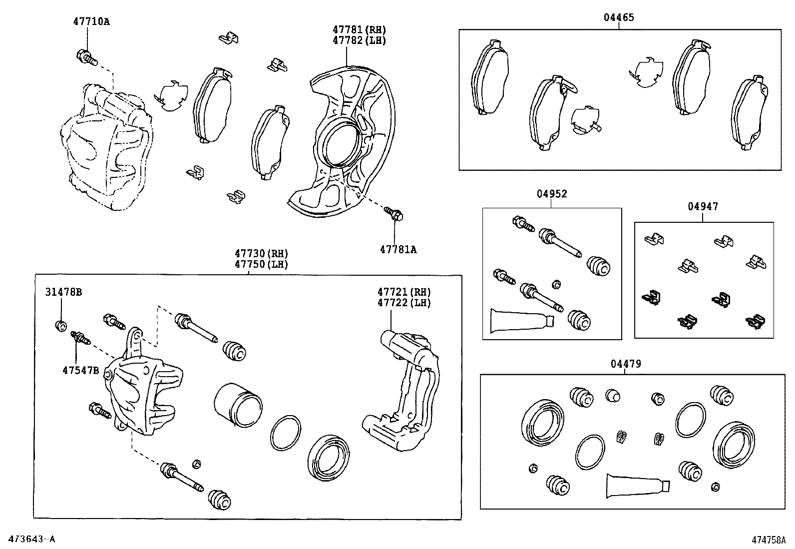 Saturn 0446505170 - PAD KIT, DISC BRAKE, FRONT autodraugiem.lv