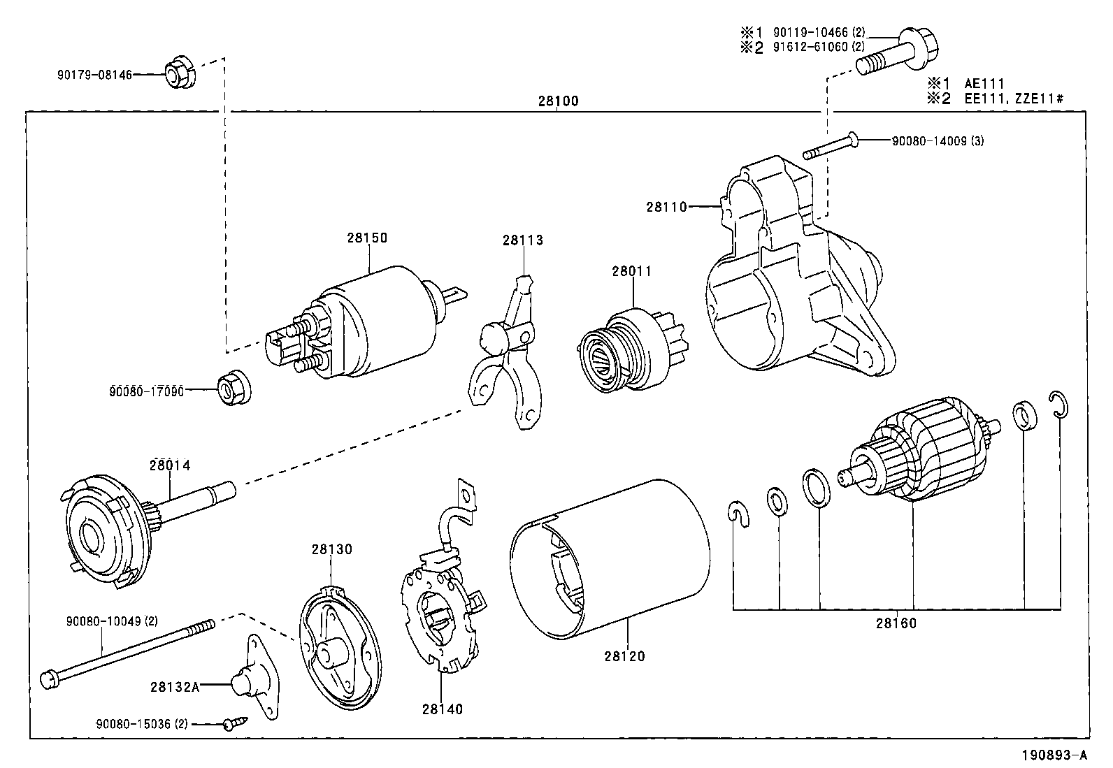 TOYOTA 28011 0D030 - Zobrats, Starteris autodraugiem.lv