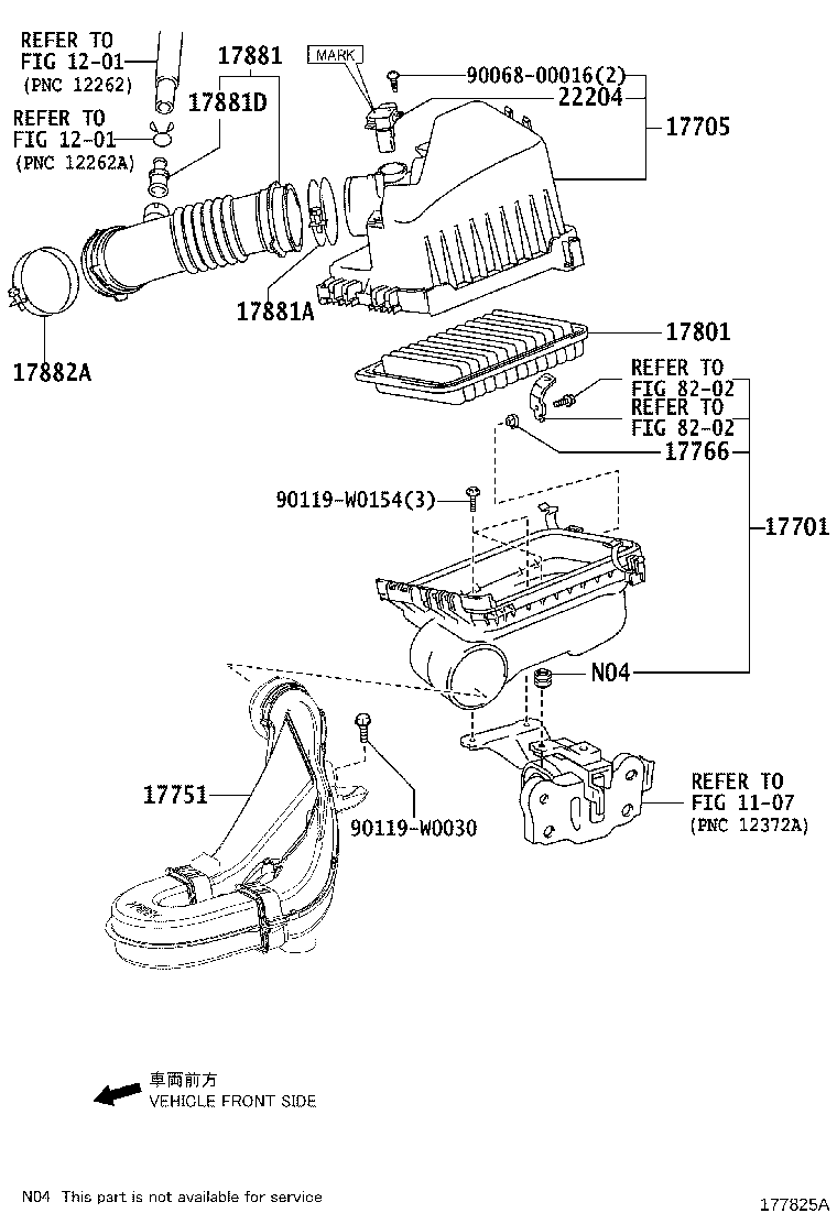 LEXUS 22204-0V010 - Gaisa masas mērītājs autodraugiem.lv