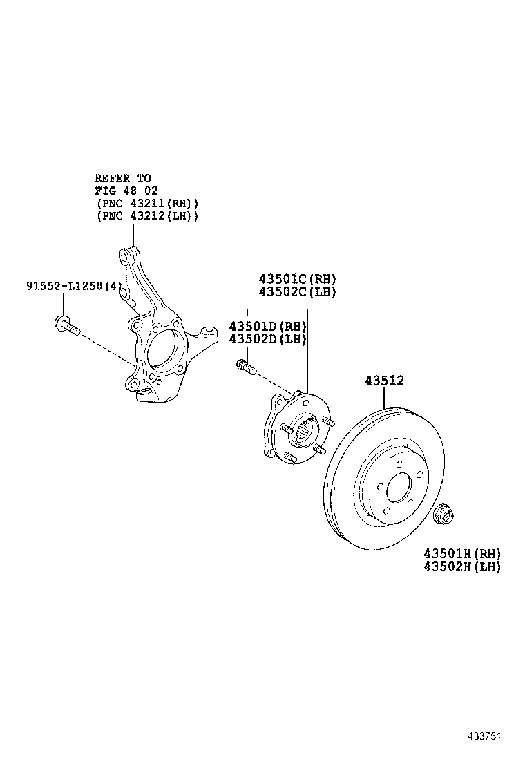 LEXUS 4351242090 - Bremžu diski autodraugiem.lv