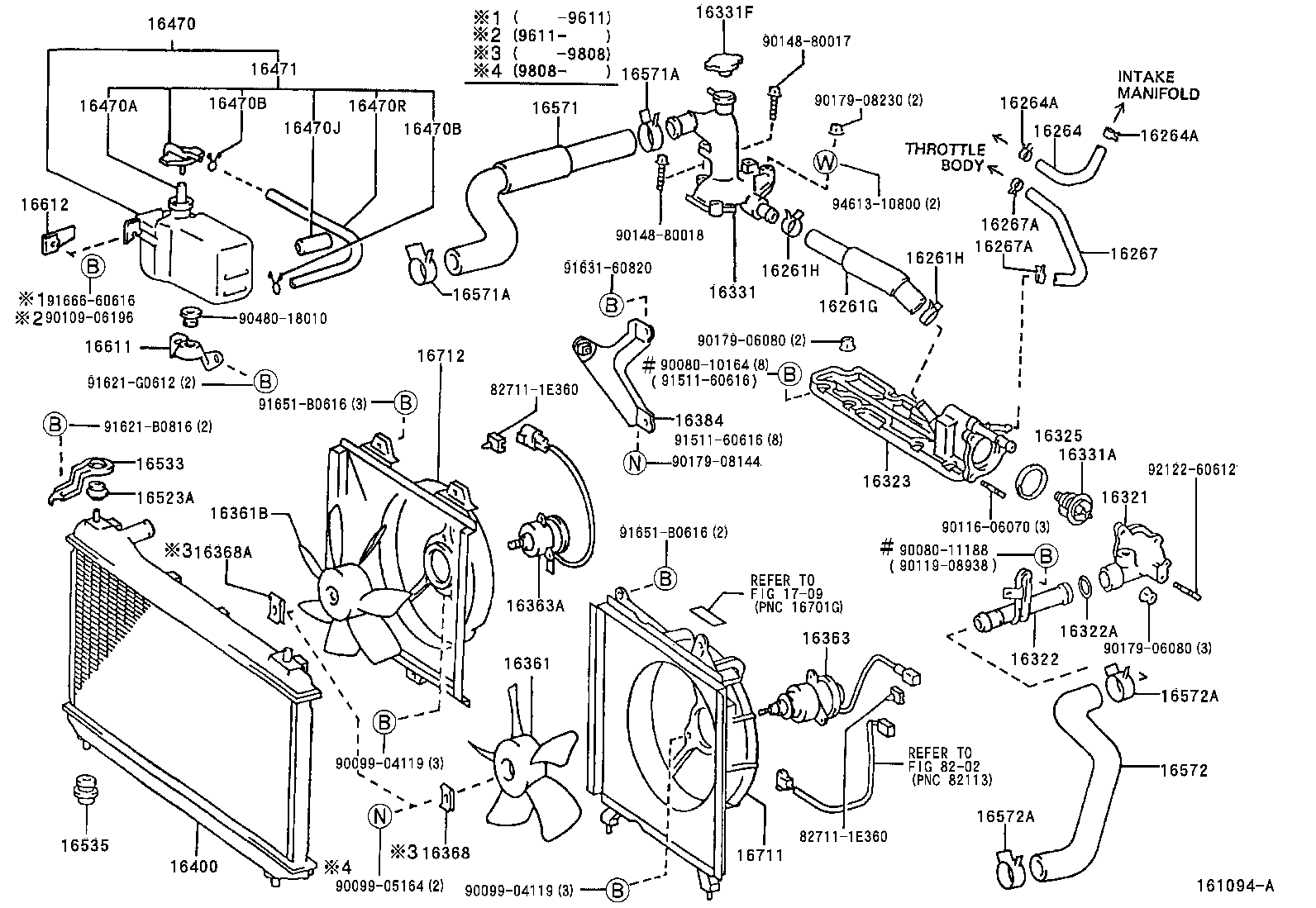 TOYOTA 16363-20090 - Ventilators, Motora dzesēšanas sistēma autodraugiem.lv