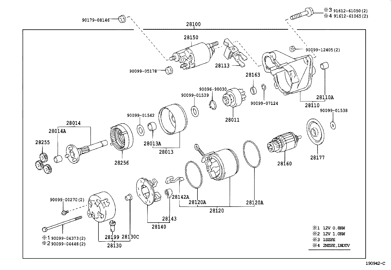 TOYOTA 28100-21020 - Starteris autodraugiem.lv