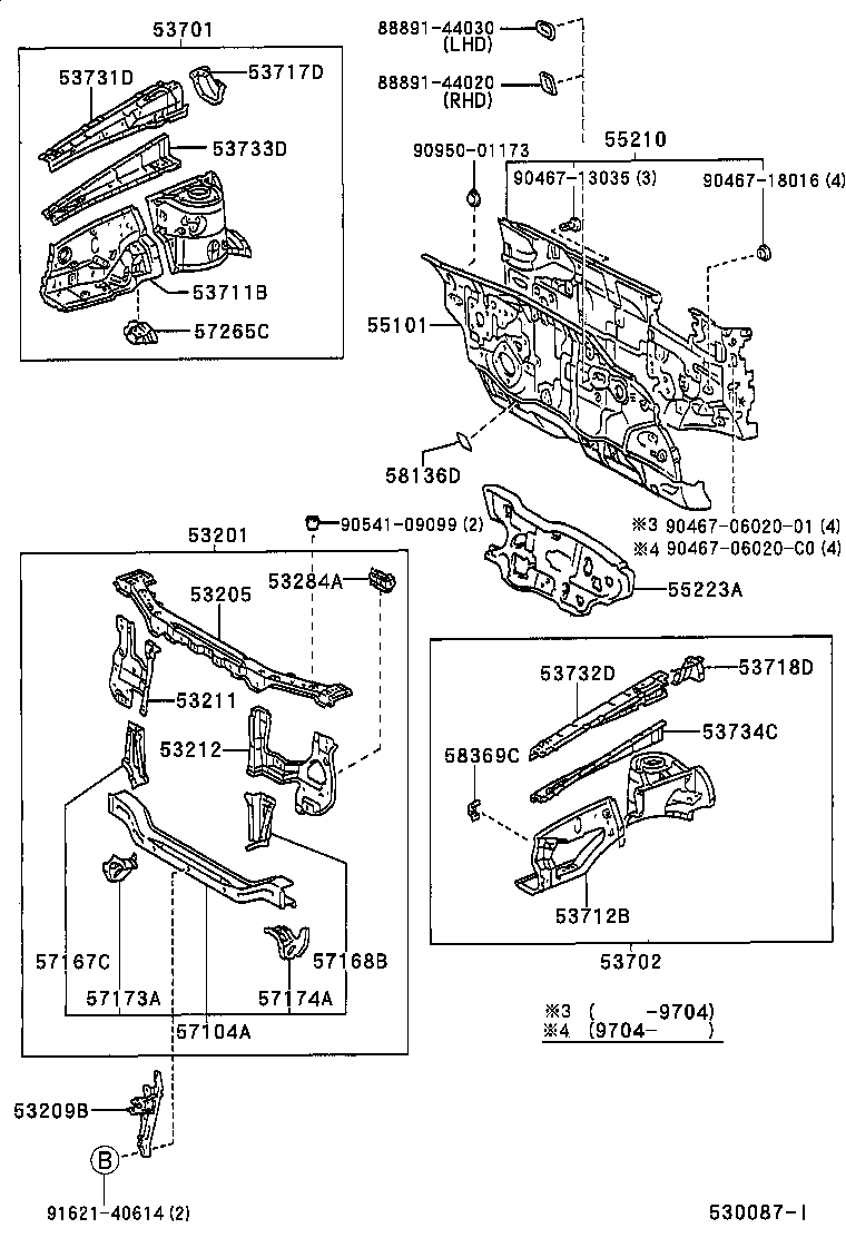 TOYOTA 90467-06020-01 - Moldings / aizsarguzlika autodraugiem.lv