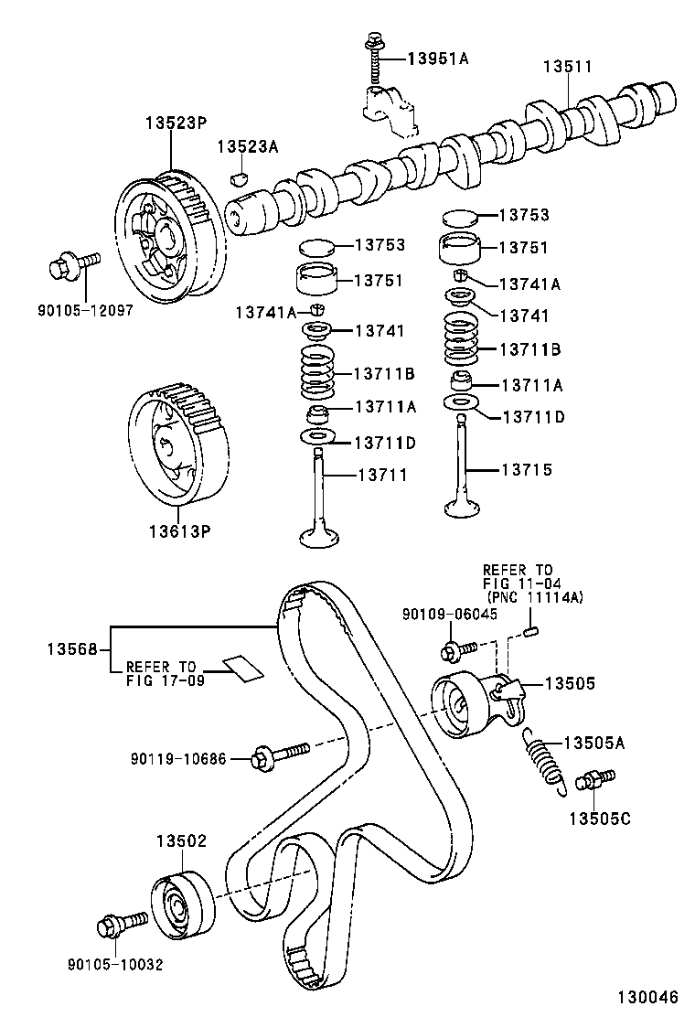 TOYOTA 13568 69067 - Zobsiksna autodraugiem.lv