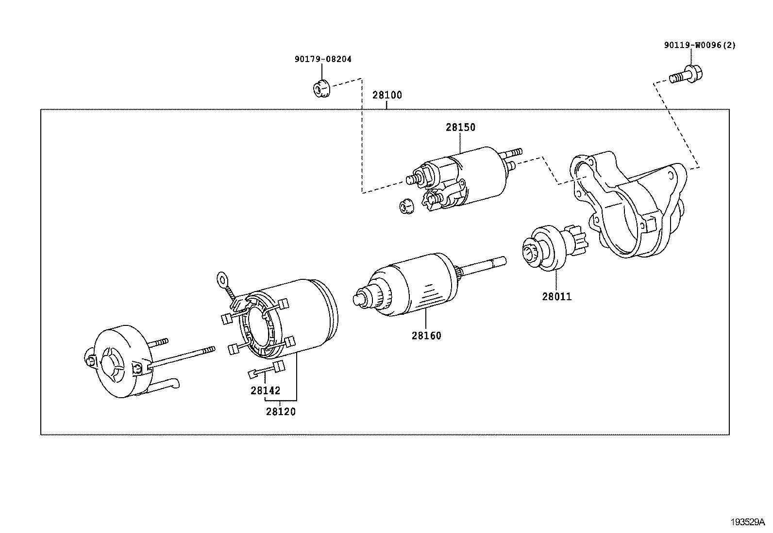 TOYOTA 281000Q050 - Starteris autodraugiem.lv