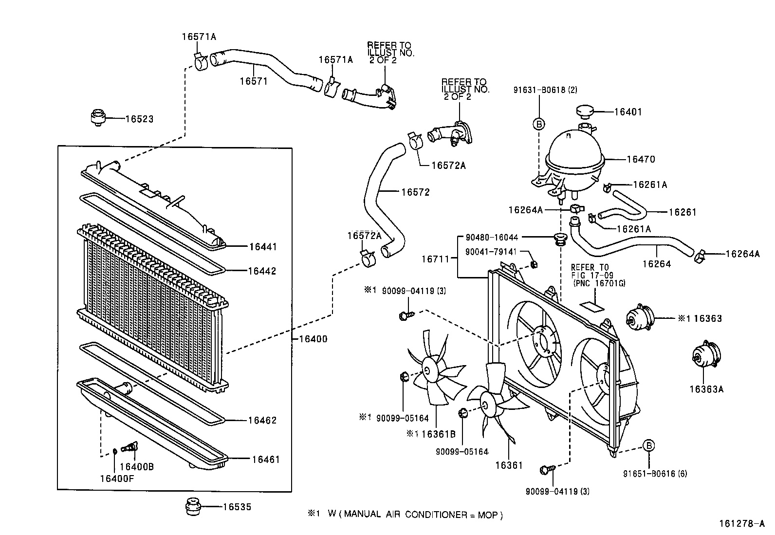 TOYOTA 16711-27110 - Ventilators, Motora dzesēšanas sistēma autodraugiem.lv