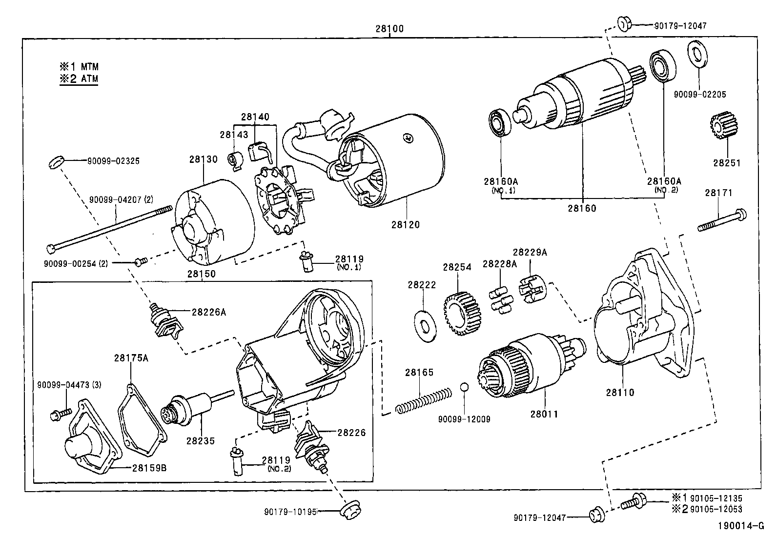 TOYOTA 28100-67070 - Starteris autodraugiem.lv