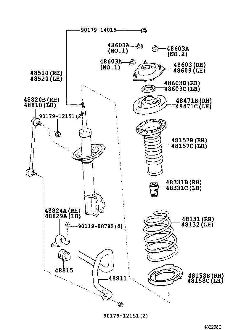 Daihatsu 48609-33210 - Piekare, Amortizators autodraugiem.lv