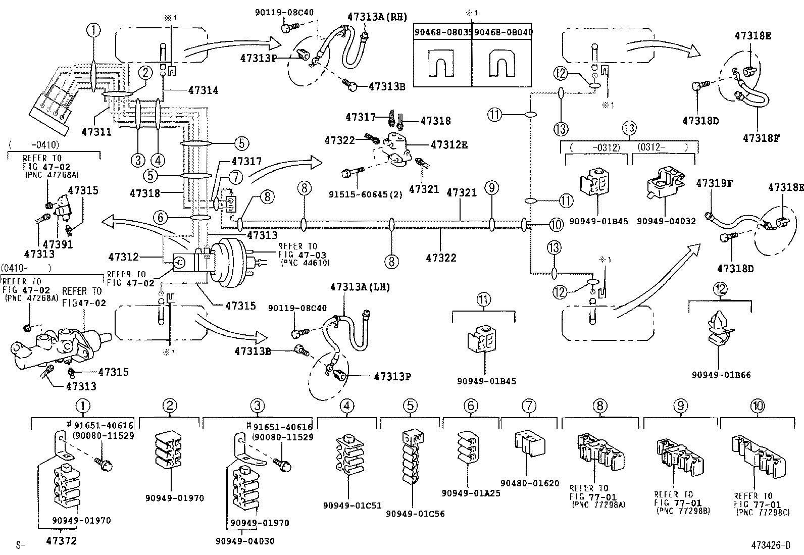 TOYOTA 9008094199 - Bremžu šļūtene autodraugiem.lv