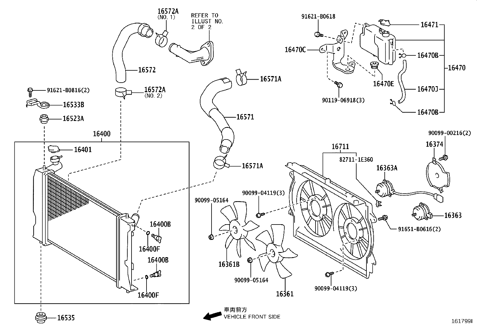 TOYOTA 16711-0H050 - Ventilators, Motora dzesēšanas sistēma autodraugiem.lv