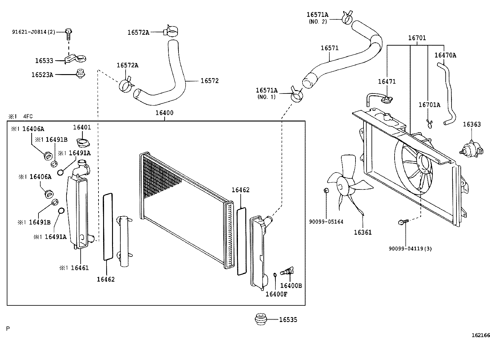 TOYOTA 16711-0D060 - Ventilators, Motora dzesēšanas sistēma autodraugiem.lv