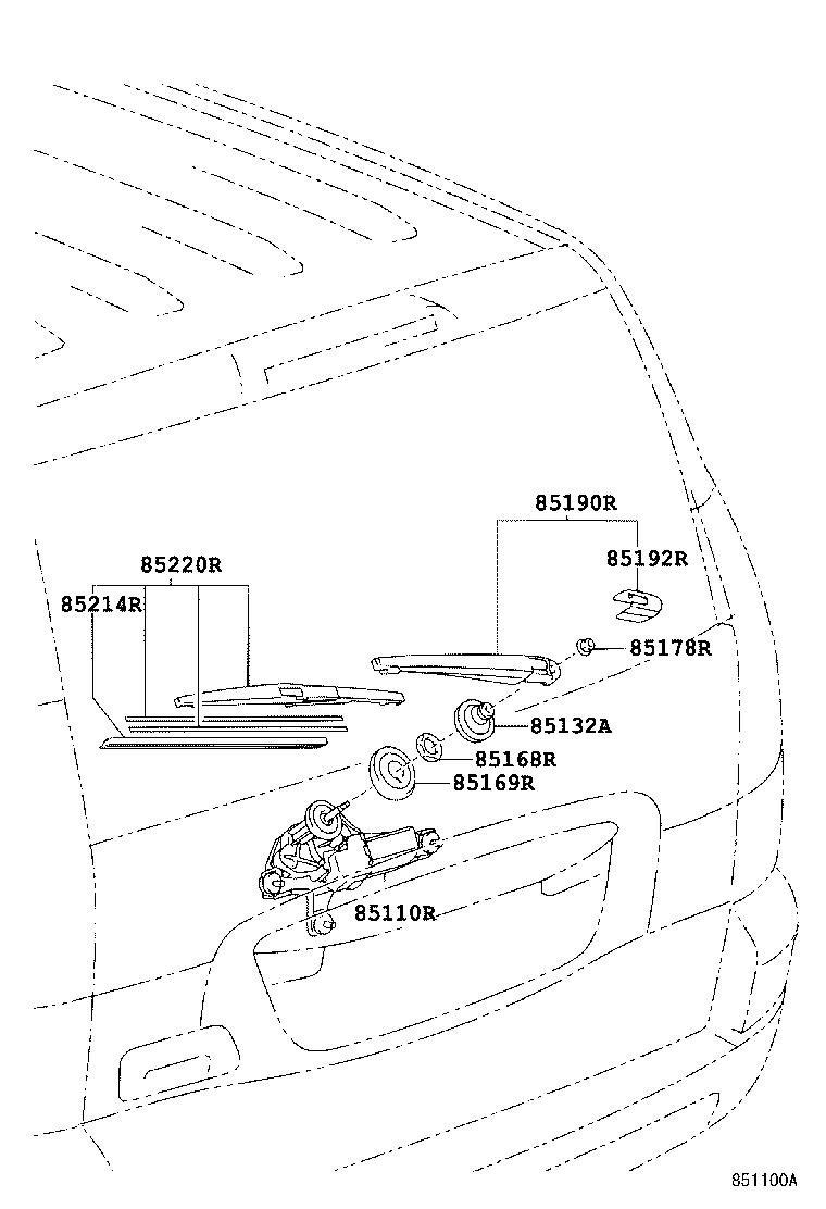 TOYOTA 8524260070 - Stikla tīrītāja slotiņa autodraugiem.lv