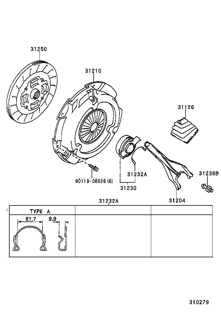 LEXUS 3123020170 - Izspiedējgultnis autodraugiem.lv