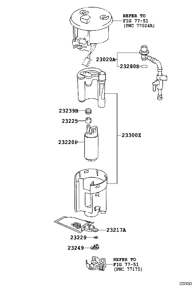 TOYOTA 2302028010 - Degvielas sūkņa modulis autodraugiem.lv