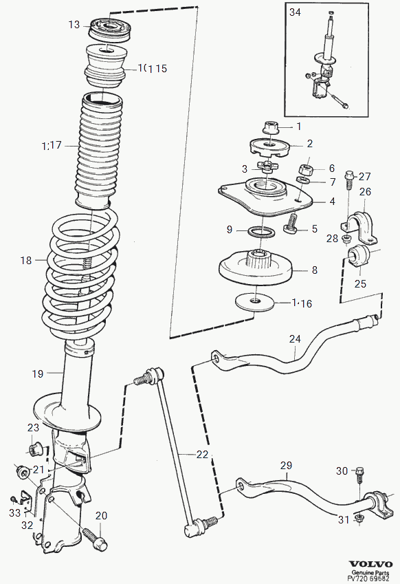 Volvo 271831 - Amortizators autodraugiem.lv