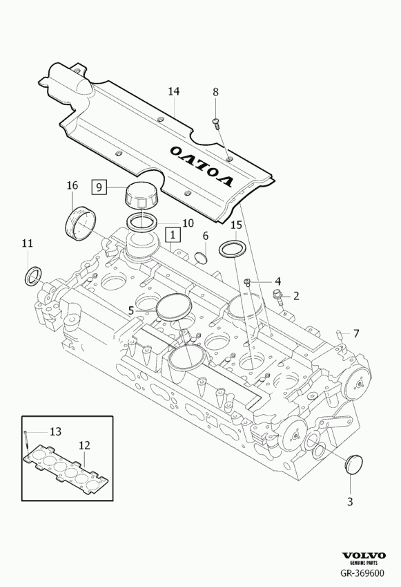 Volvo 8692888 - Vāciņš, Eļļas ieliešanas kakliņš autodraugiem.lv