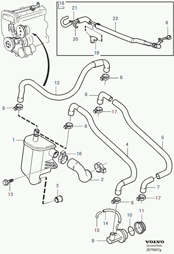 Volvo 9135060 - Blīve, Ieplūdes kolektors autodraugiem.lv