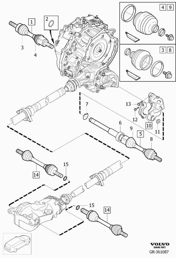 Volvo 36001813 - Piedziņas vārpsta autodraugiem.lv