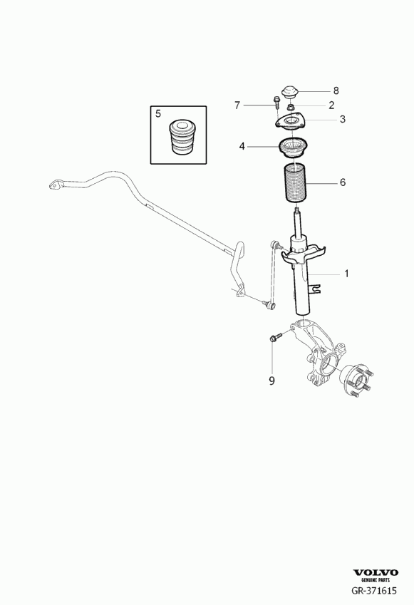 Volvo 31277590 - Amortizators autodraugiem.lv