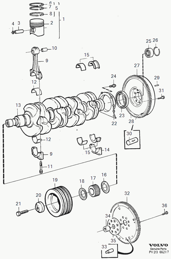 Volvo 270 136 - Klaņa gultnis autodraugiem.lv