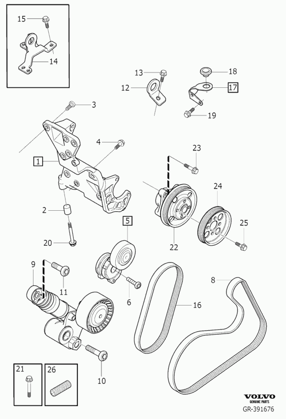 VOLVO (CHANGAN) 30757613 - Ķīļrievu siksna autodraugiem.lv